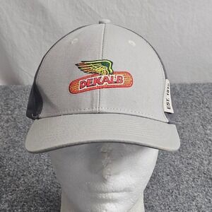 DeKalb Ag Seed Hat Gray Snapback Trucker Farmer Rural Country Agriculture